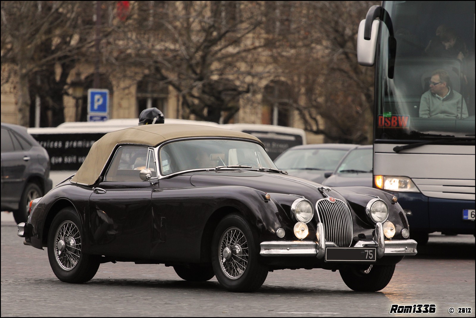 Jaguar XK 150 DHC  - 01 - Spotting Paris - Galerie de Rom1336