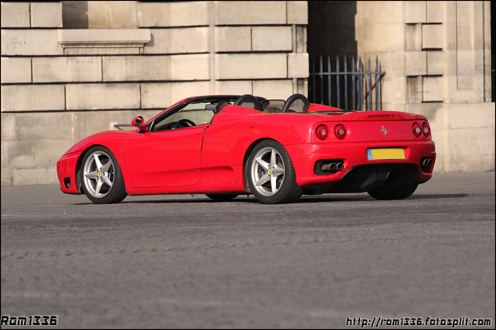 Ferrari 360 Spider - 08 - Spotting Paris - Galerie de Rom1336