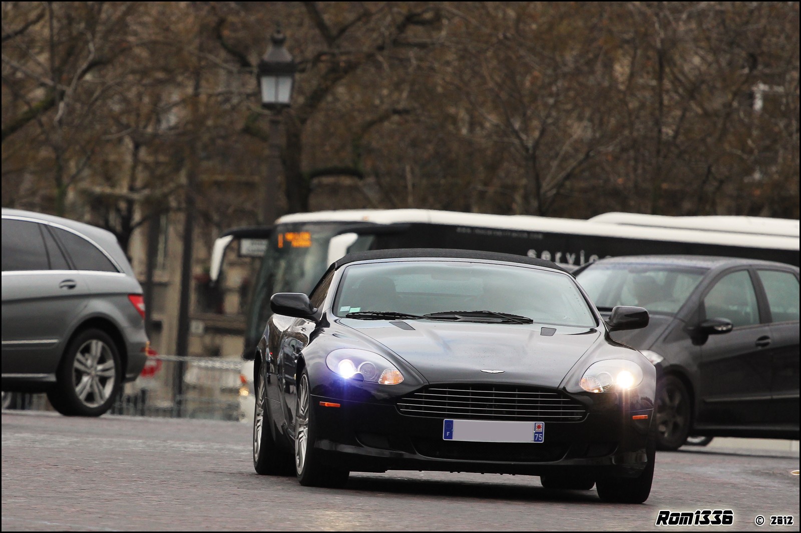 Aston Martin DB9 Volante - 01 - Spotting Paris - Galerie de Rom1336
