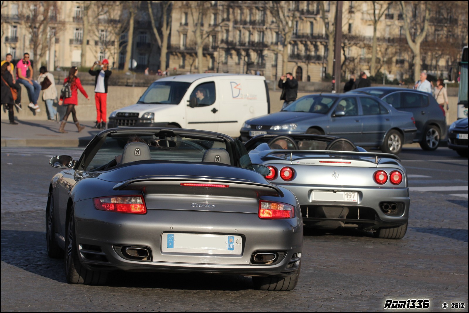 Porsche 911 Turbo Cabriolet (997) - 03 - Spotting Paris - Galerie de Rom1336