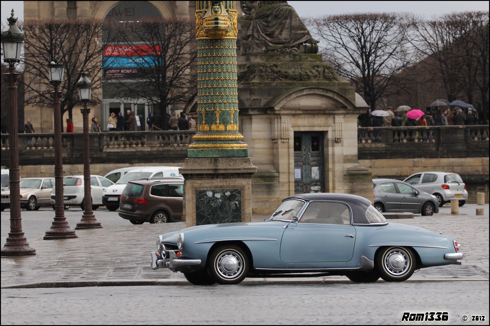 Mercedes 190 SL - 03 - Spotting Paris - Galerie de Rom1336