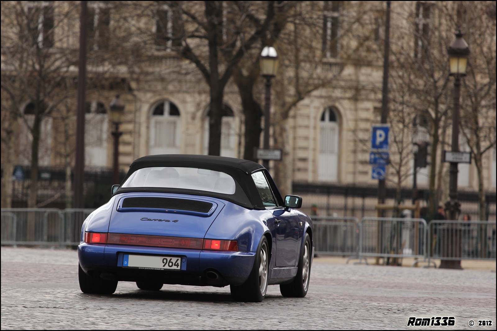 Porsche 911 Carrera 4 Cabriolet (964) - 03 - Spotting Paris - Galerie de Rom1336