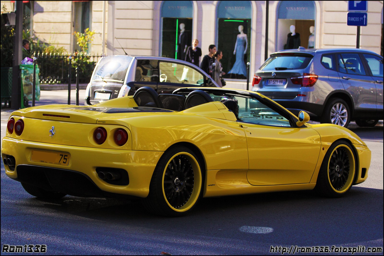 Ferrari 360 Spider - 10 - Spotting Paris - Galerie de Rom1336