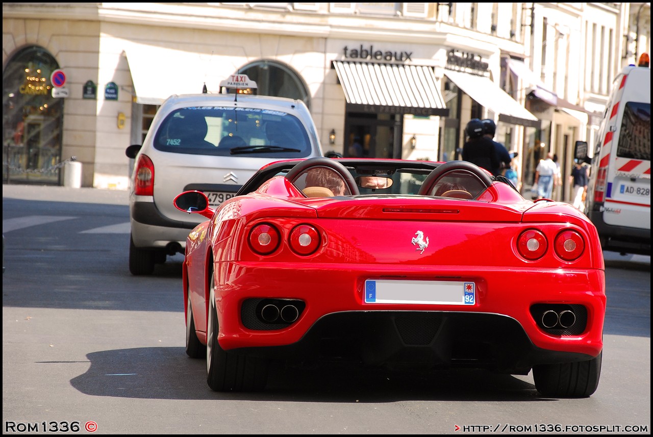 Ferrari 360 Spider - 05 - Spotting Paris - Galerie de Rom1336
