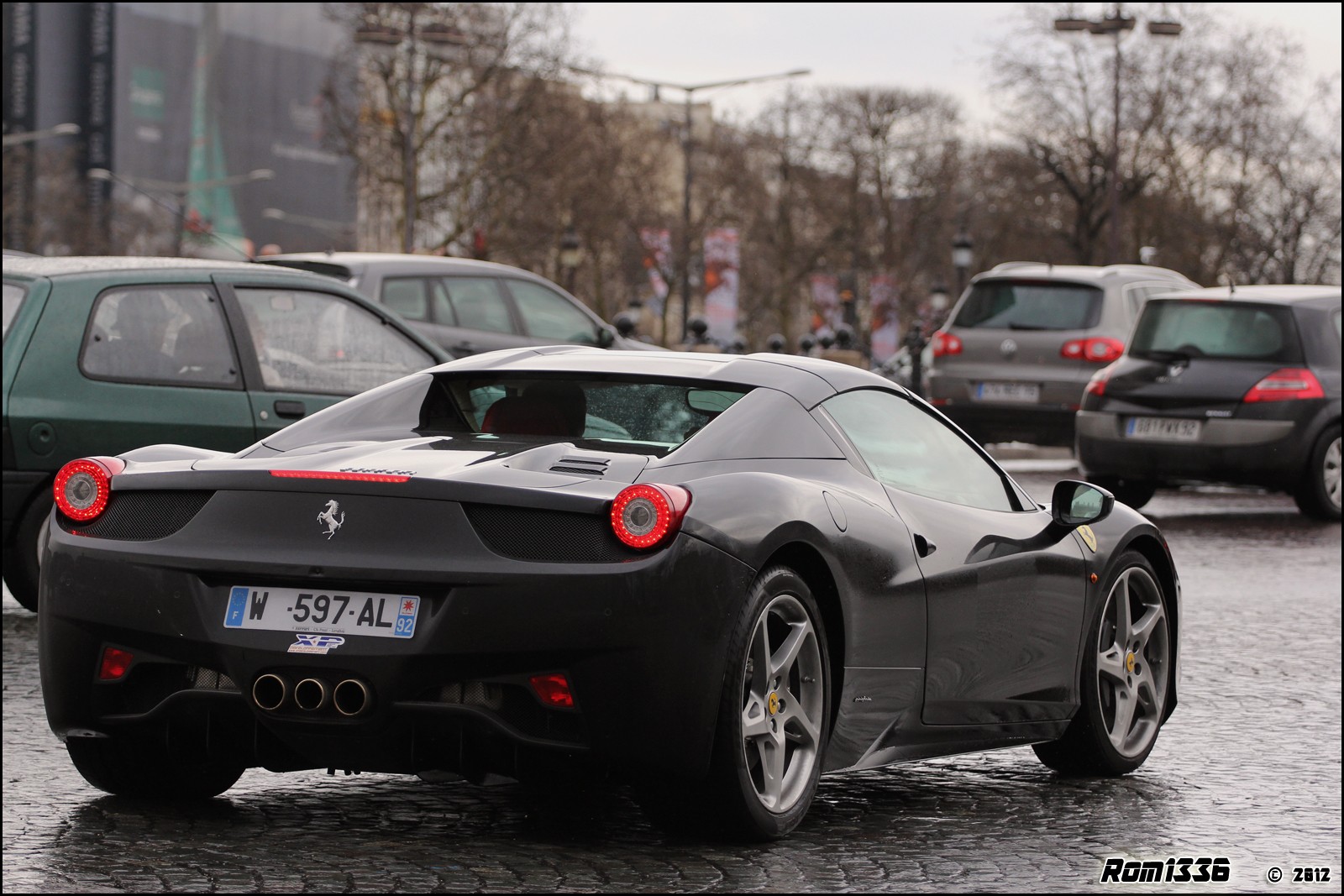 Ferrari 458 Spider - 03 - Spotting Paris - Galerie de Rom1336