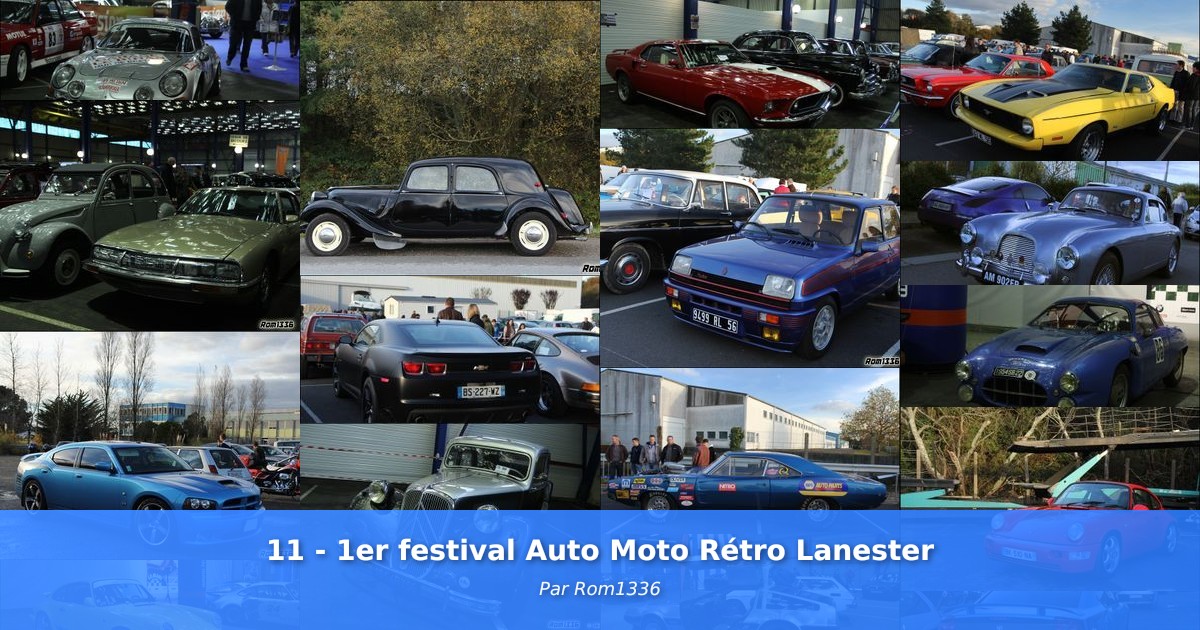 11 - 1er festival Auto Moto Rétro Lanester - Galerie de Rom1336